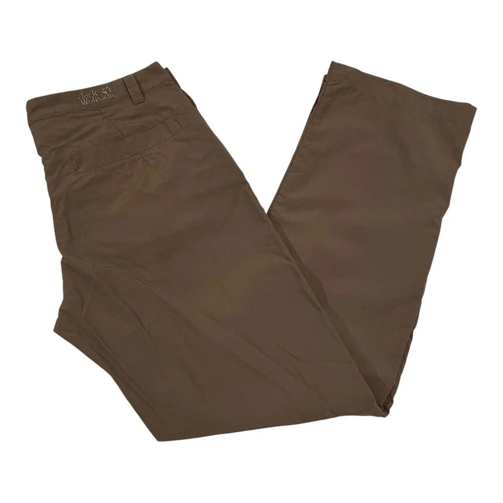 Jack Wolfskin Regular Fit Coupe Normale Pants Men's Size‎ Large Brown